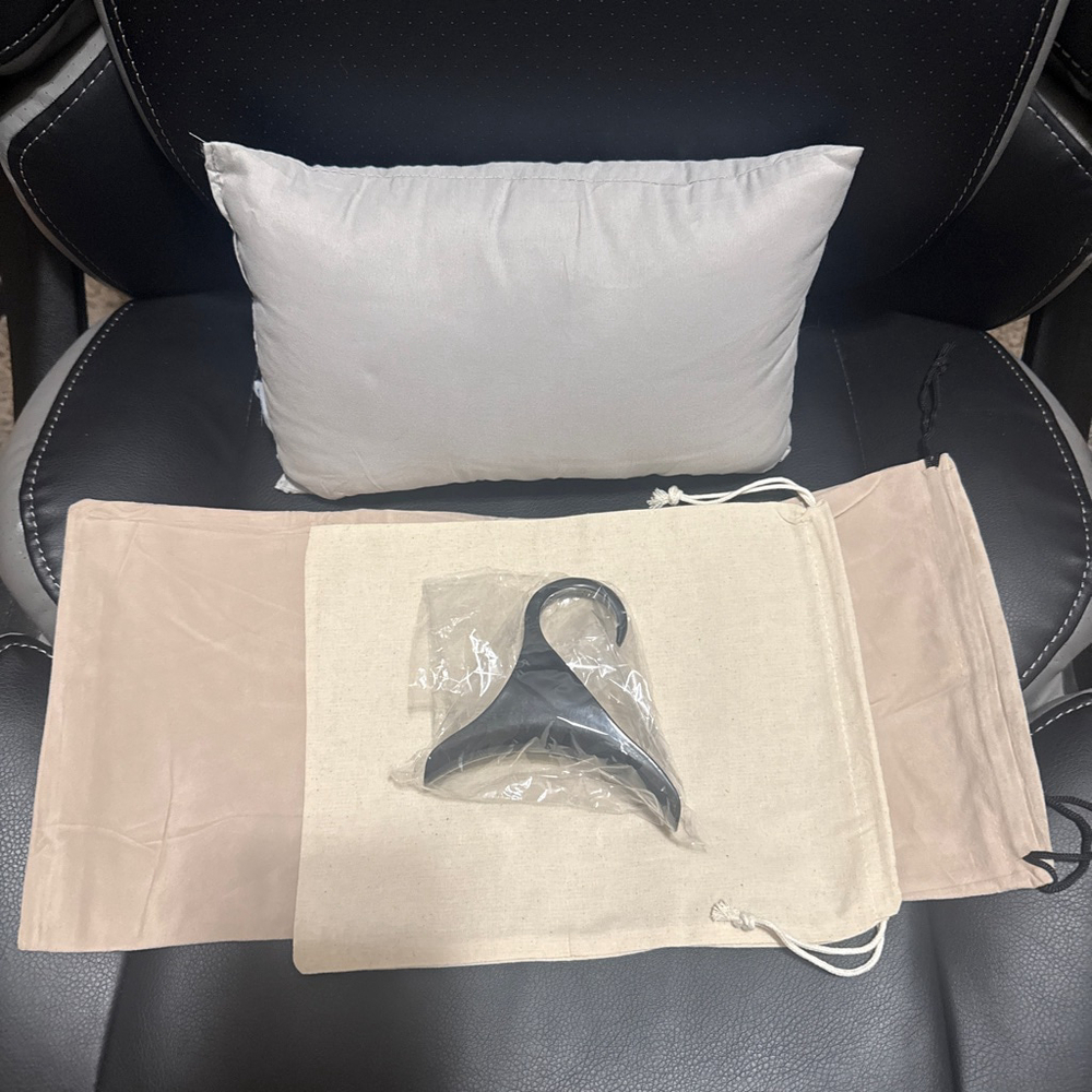 Purse Pillow, Two Wallet Dust Bags & Purse Hanger Set